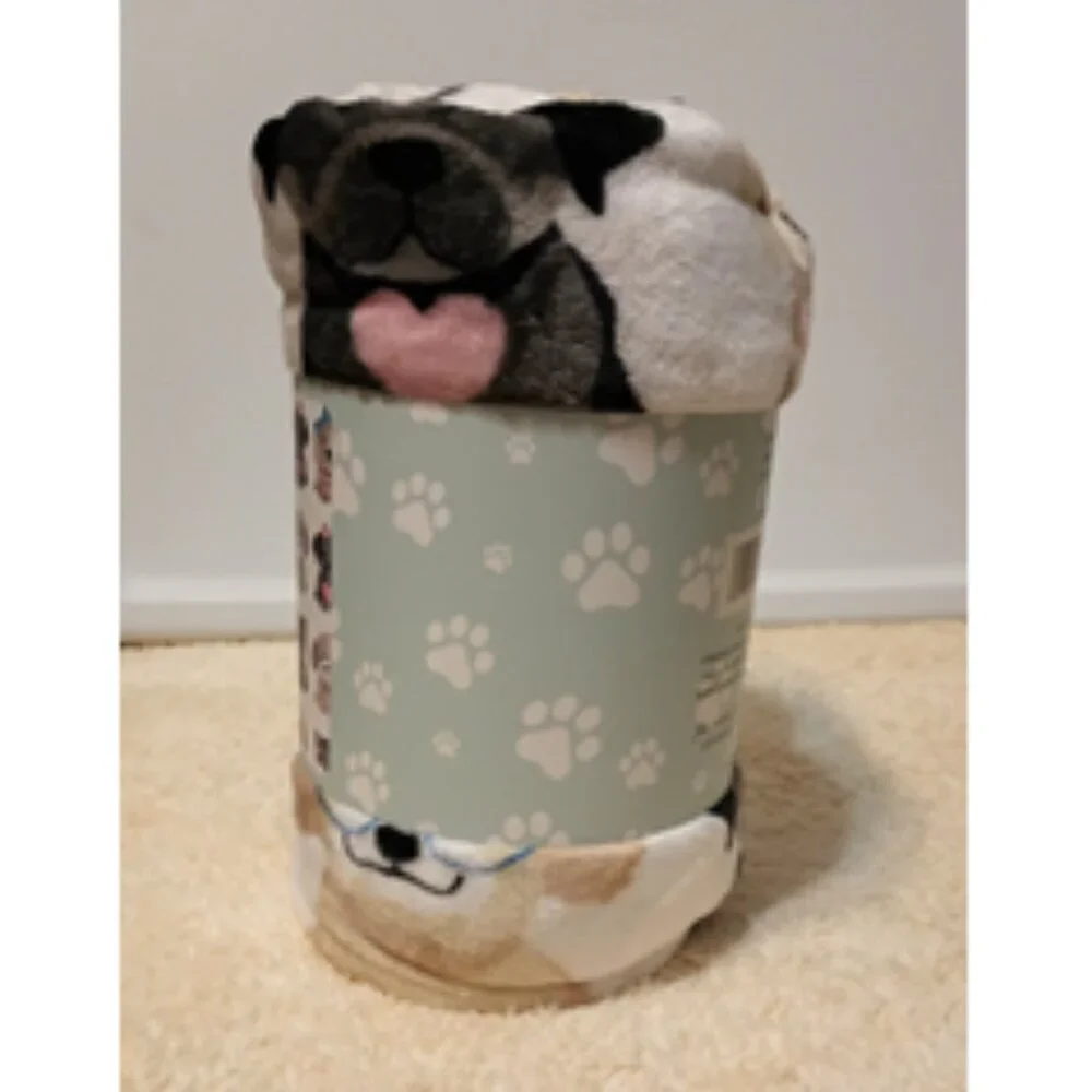 Copy-NWT~ Frankie & June Ultra-Soft Double-Sided Plush Throw Blanket (50